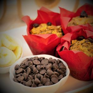 Muffins Santé (végane Bananes -Chocolat)